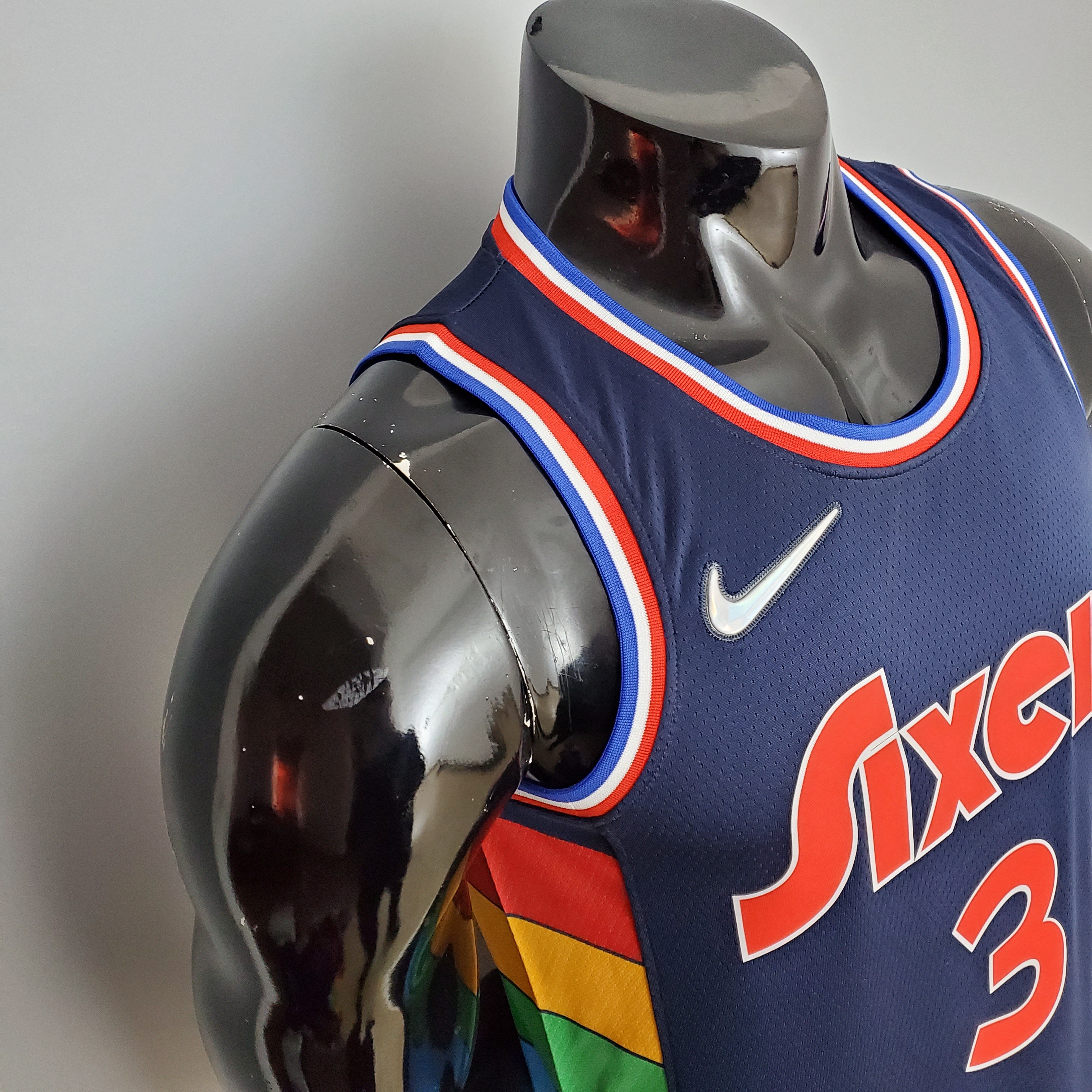 Allen Iverson Philadelphia 76ers 2021/22 Swingman Jersey Royal Blue