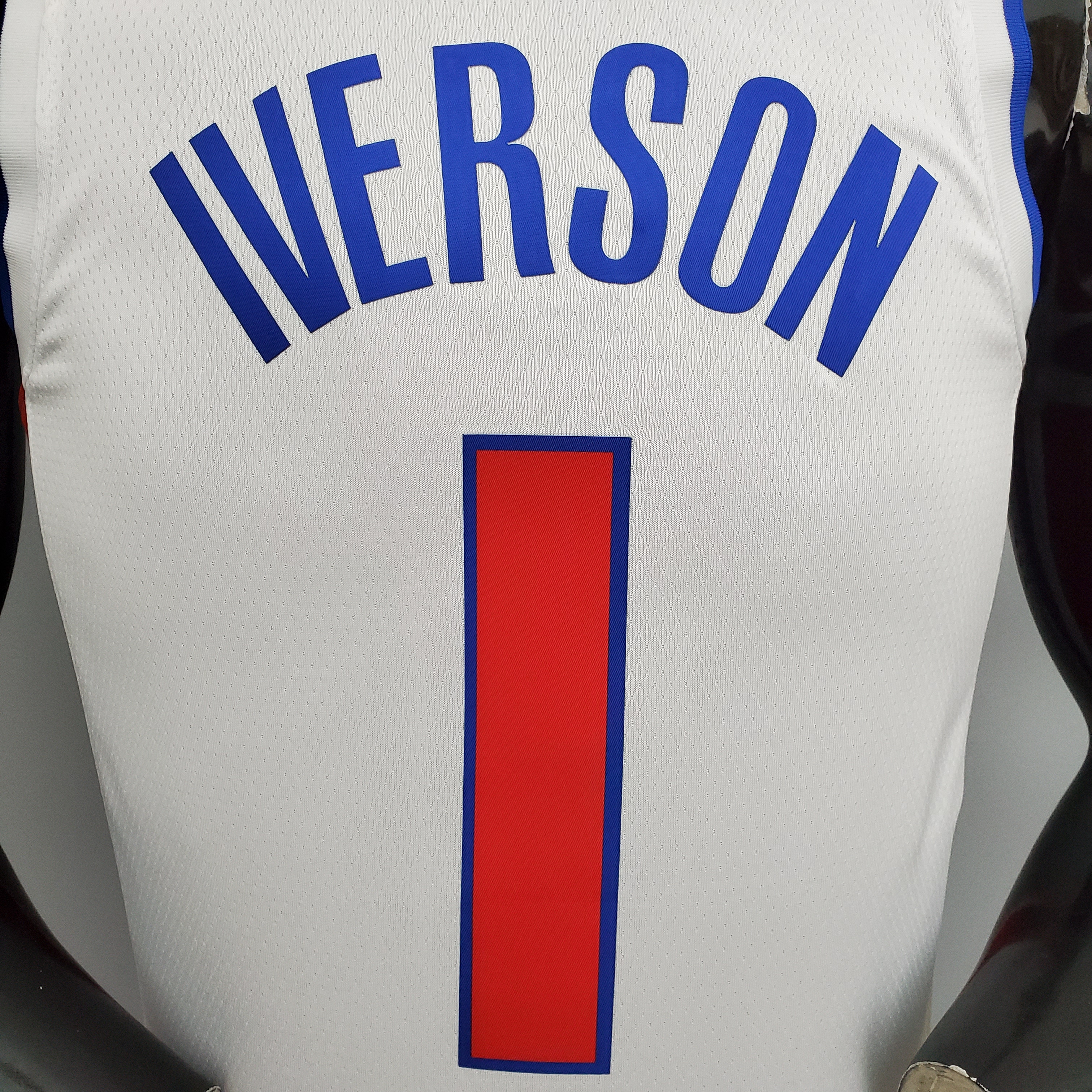 Allen Iverson Detroit Pistons 75th Anniversary Swingman Jersey White
