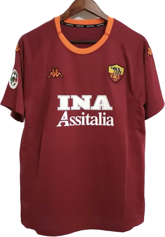 Roma 2000/01 Retro Jersey Home