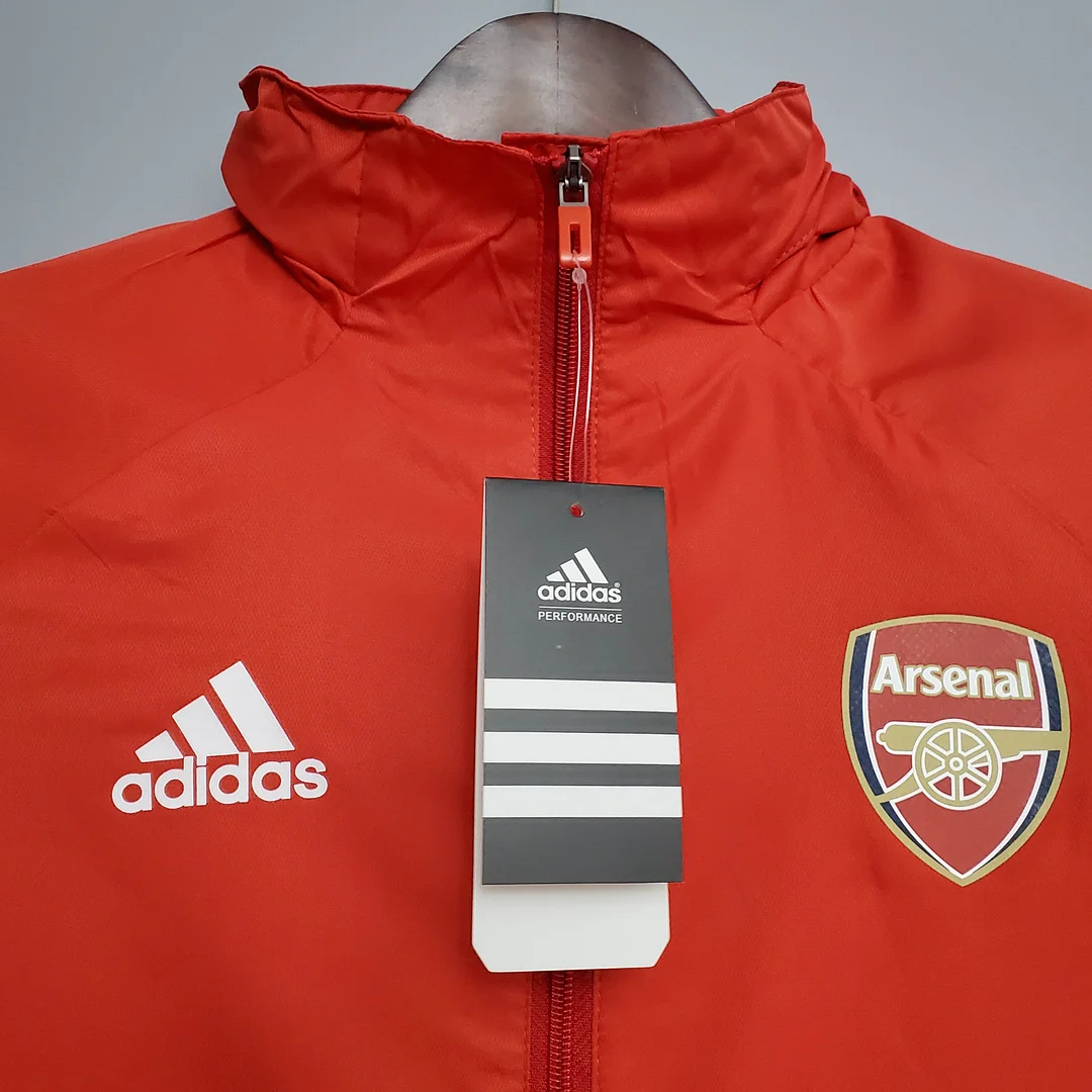 Arsenal Soccer Jersey Windbreaker Red 2021