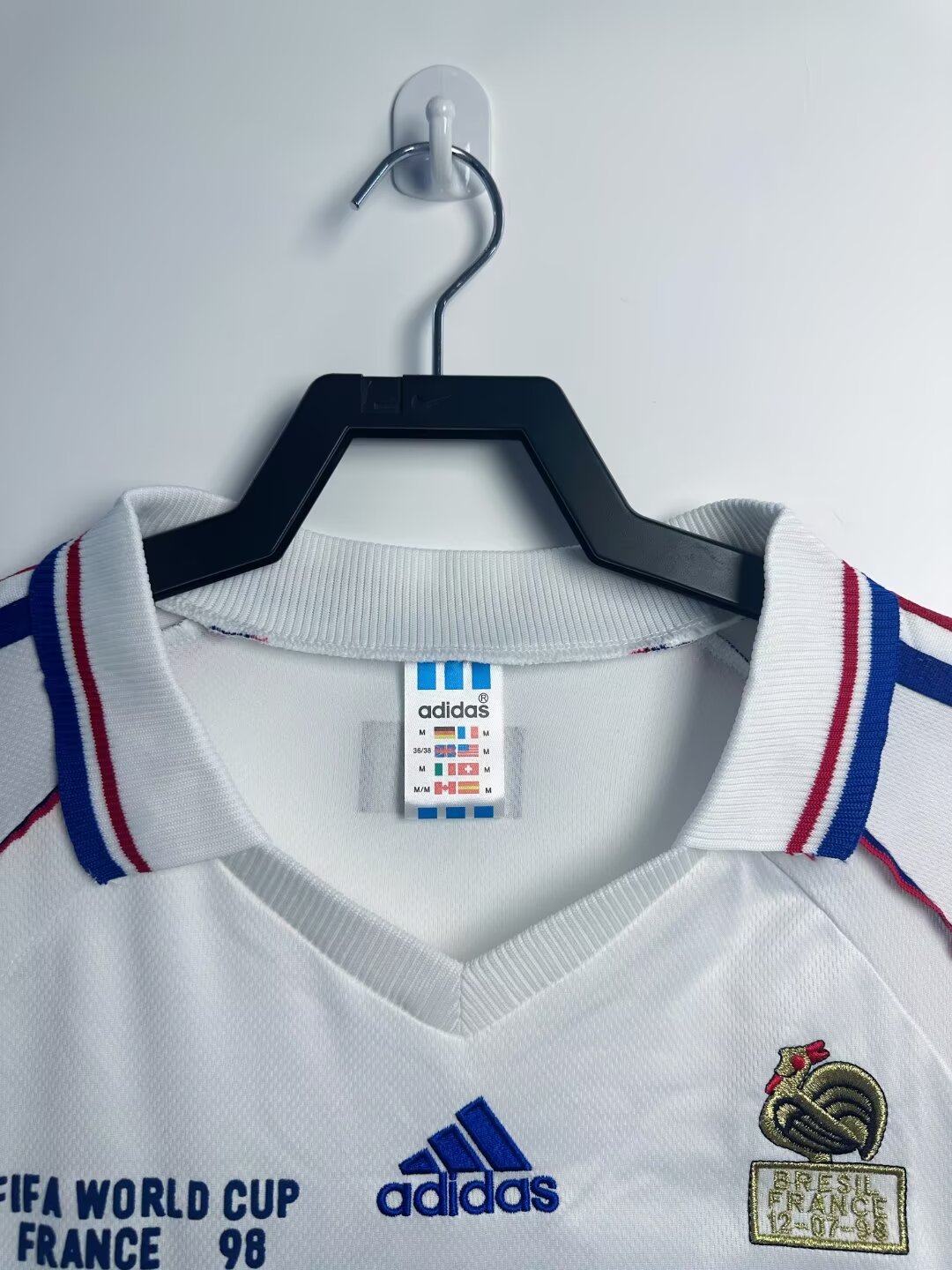 France Away Retro Long Sleeve Jersey 1998