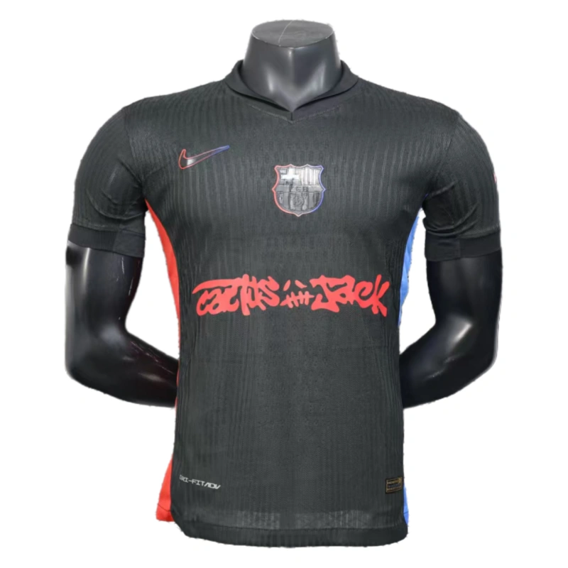 Barcelona Away x Travis Scott Shirt 2024/25 Player version Soccer Jersey