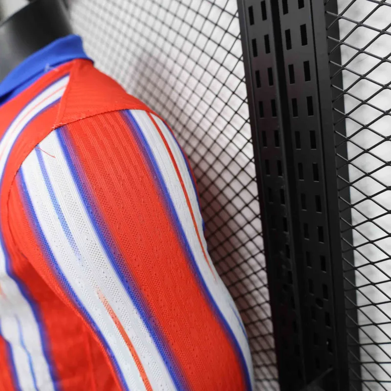 24-25 Atletico Madrid Home Long Sleeve Kit Player Version Shirt