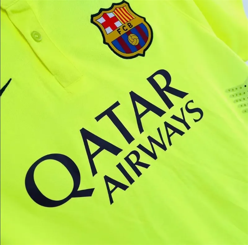 Barcelona Third Away Shirt Retro Jersey 14-15