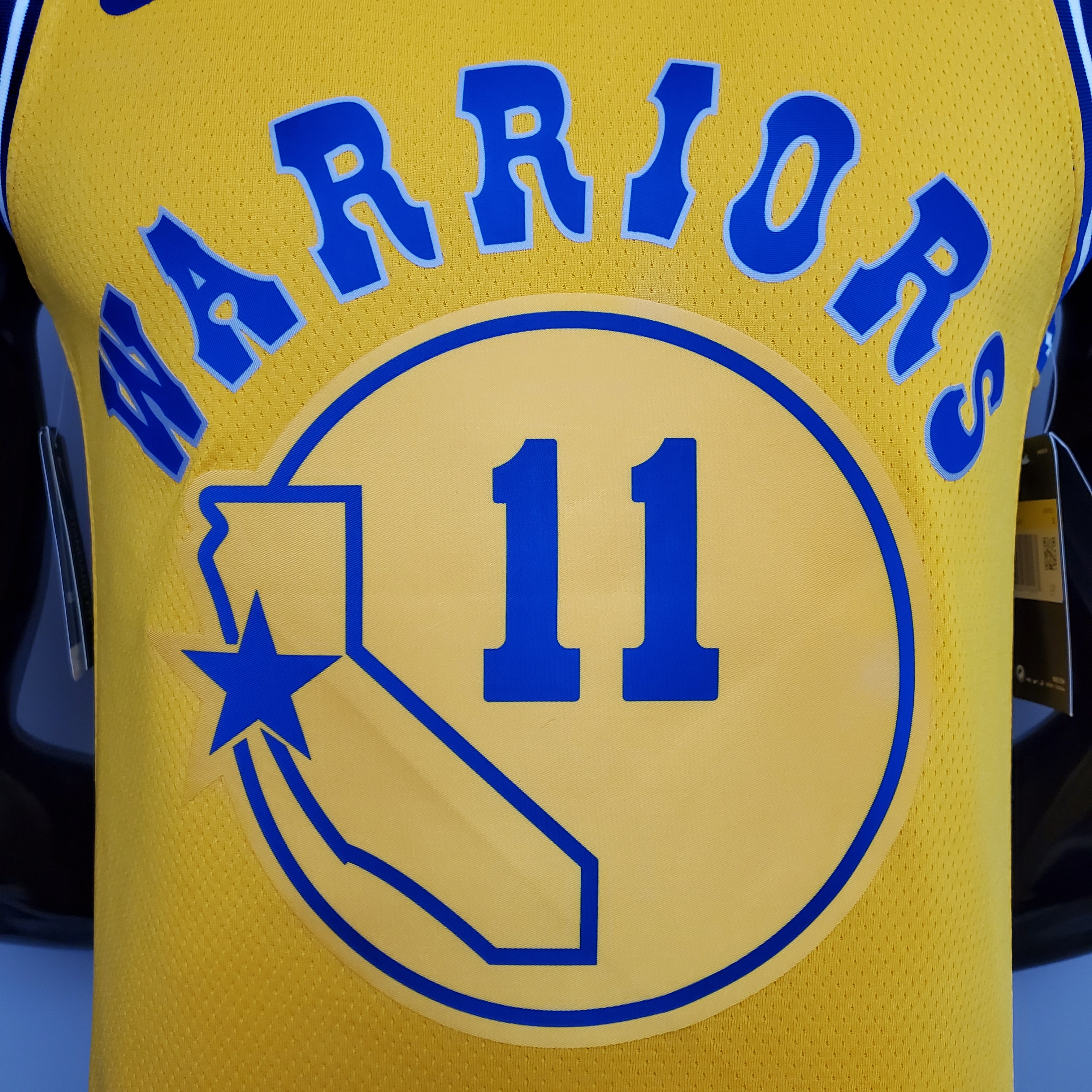 Klay Thompson Golden State Warriors Retro Version Swingman Jersey Yellow