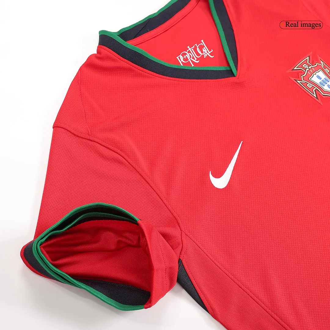 Portugal Home Ronaldo #7 R. Leão #17 Pepe #3 Jersey Euro 2024
