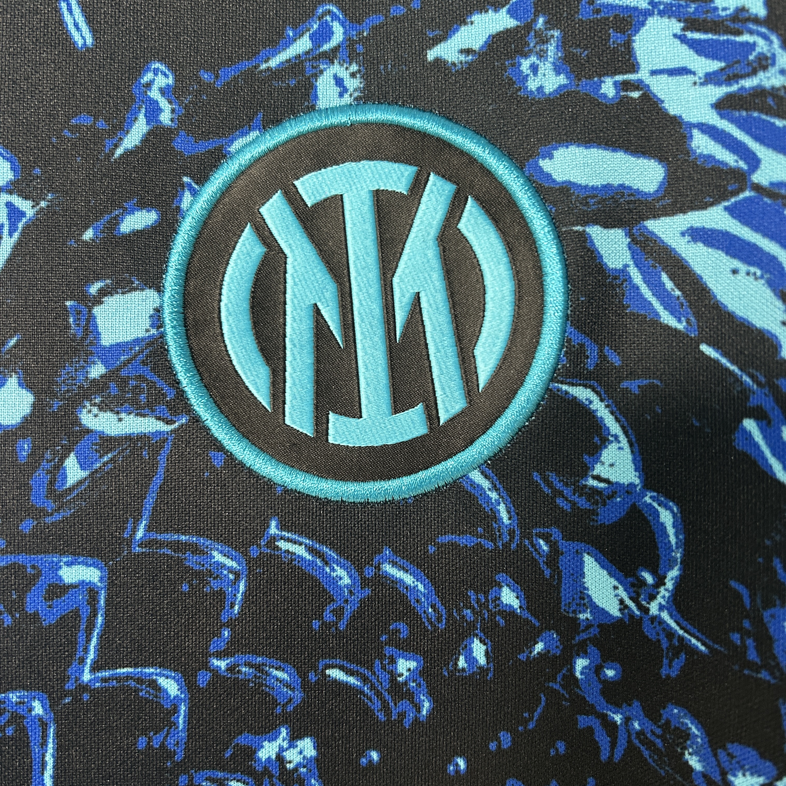 Inter Milan Blue Scale Pattern Man Jersey 25/26