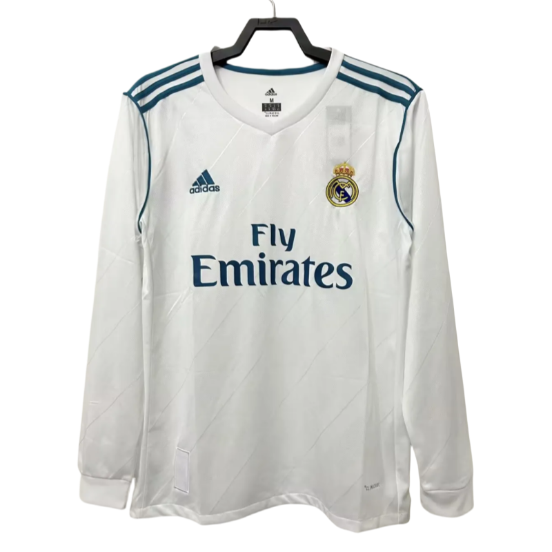2017/18 Real Madrid Retro Home Long Sleeve Jersey
