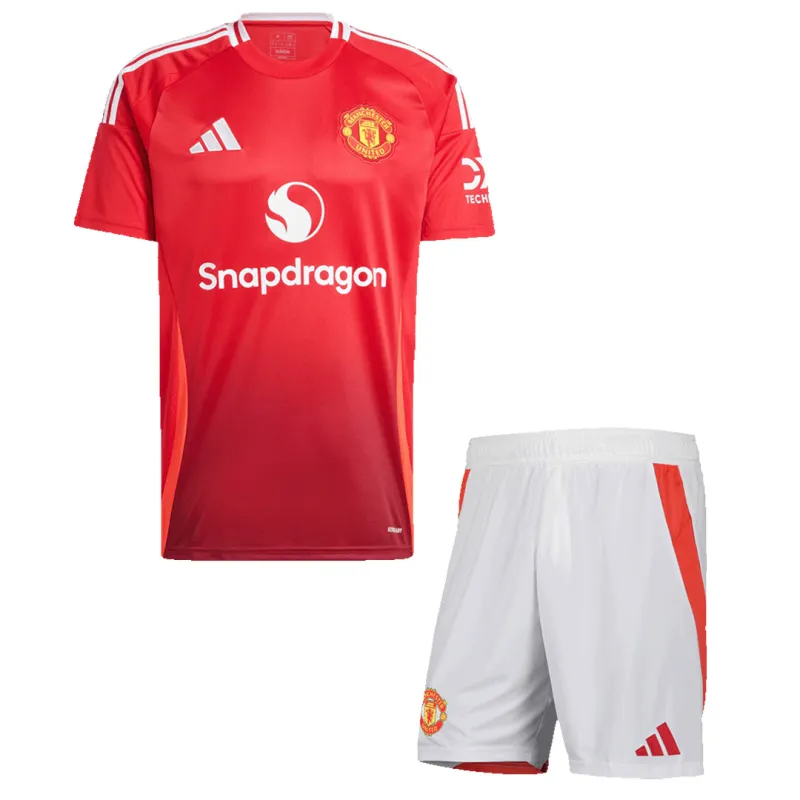 24-25 Manchester United Home Kit(Jersey+Shorts)