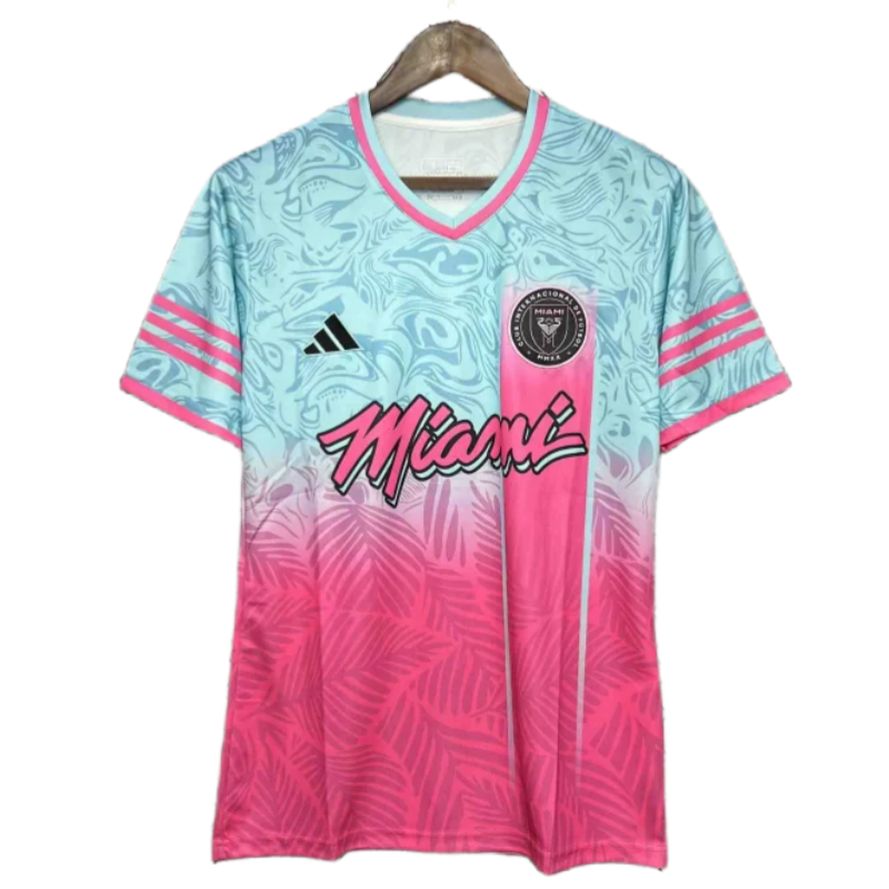 24-25 Inter Miami Special Beach Edition Kit Pink&Blue Soccer Jersey