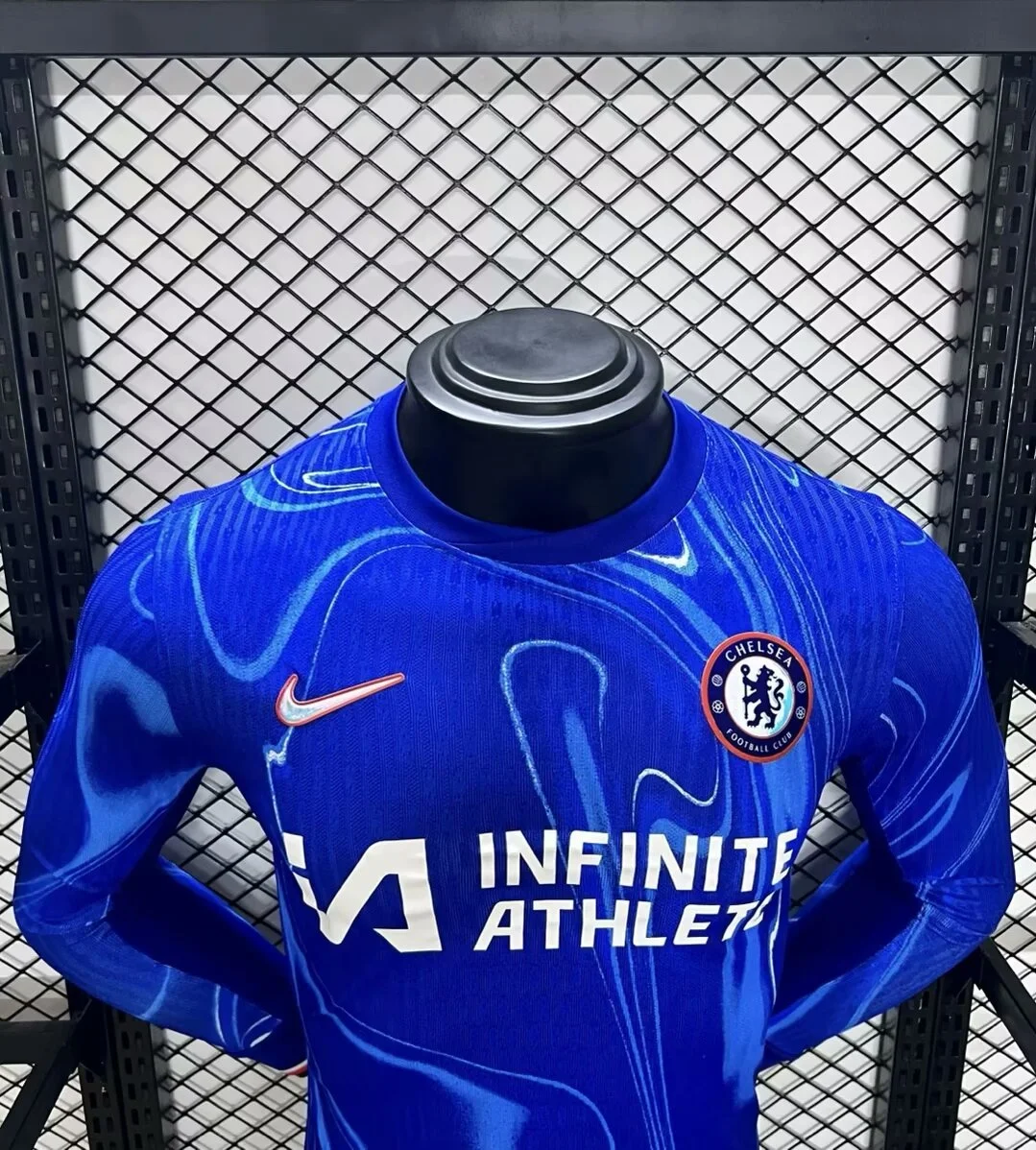 2024-25 Chelsea Club Home Player Version Long Sleeve Football Shirt
