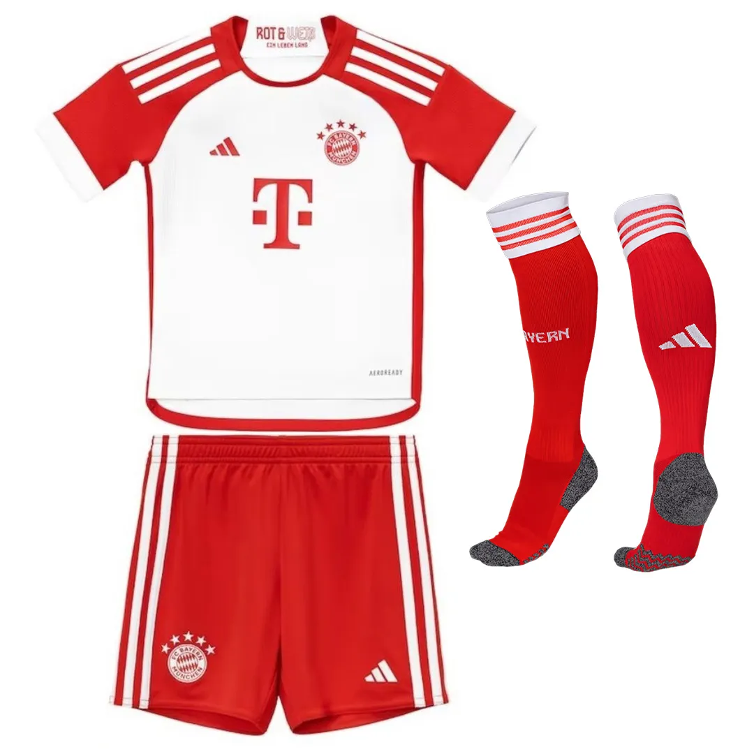 23-24 Kids Bayern Munich Home Jersey Kit(Jersey+Shorts+Socks)