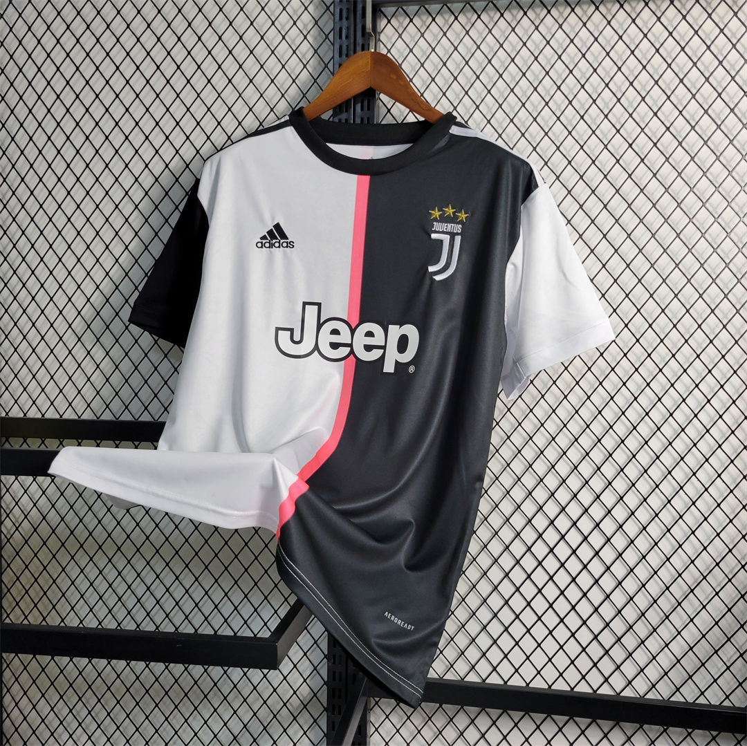 2019-20 Juventus Home Retro Soccer Jersey Adidas Ronaldo #7
