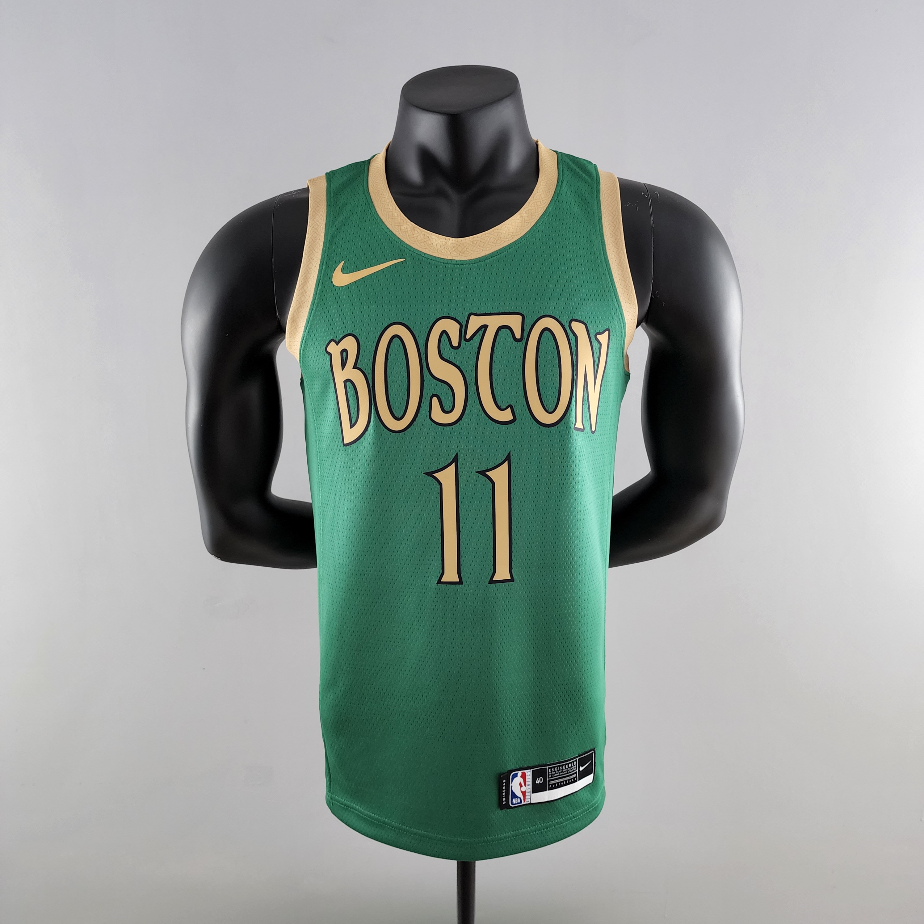 Kyrie Irving Boston Celtics Platinum City Edition Green Swingman Jersey 2020