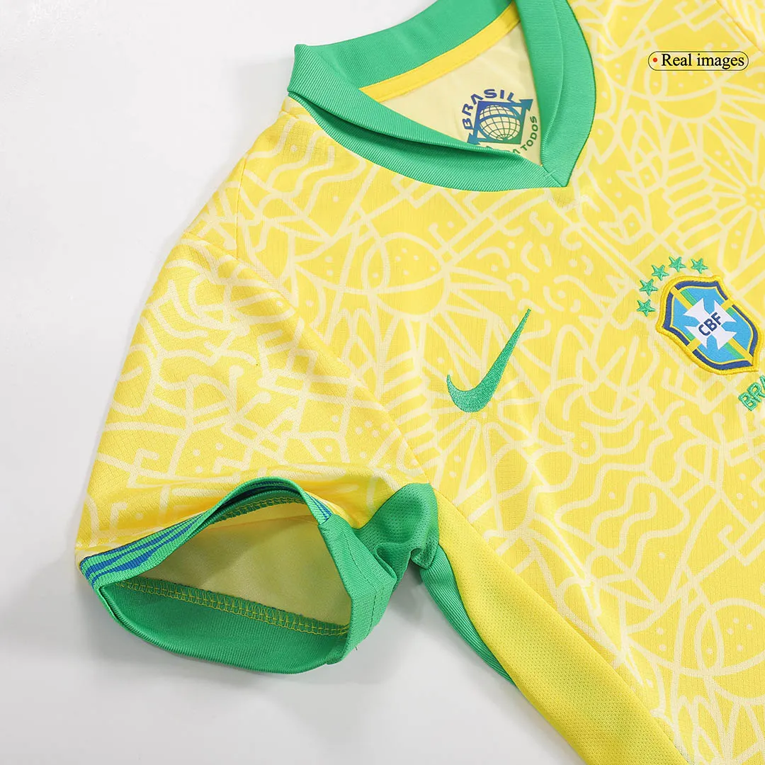 Brazil Home Whole Kit(Jersey+Shorts+Socks) 2024