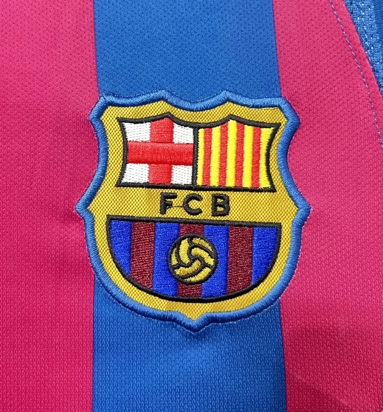 2005/06 Barcelona Retro Long Sleeve UCL Edition Home Jersey