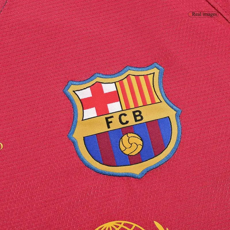 2008/09 Barcelona UCL Final Retro Home Long Sleeve Jersey