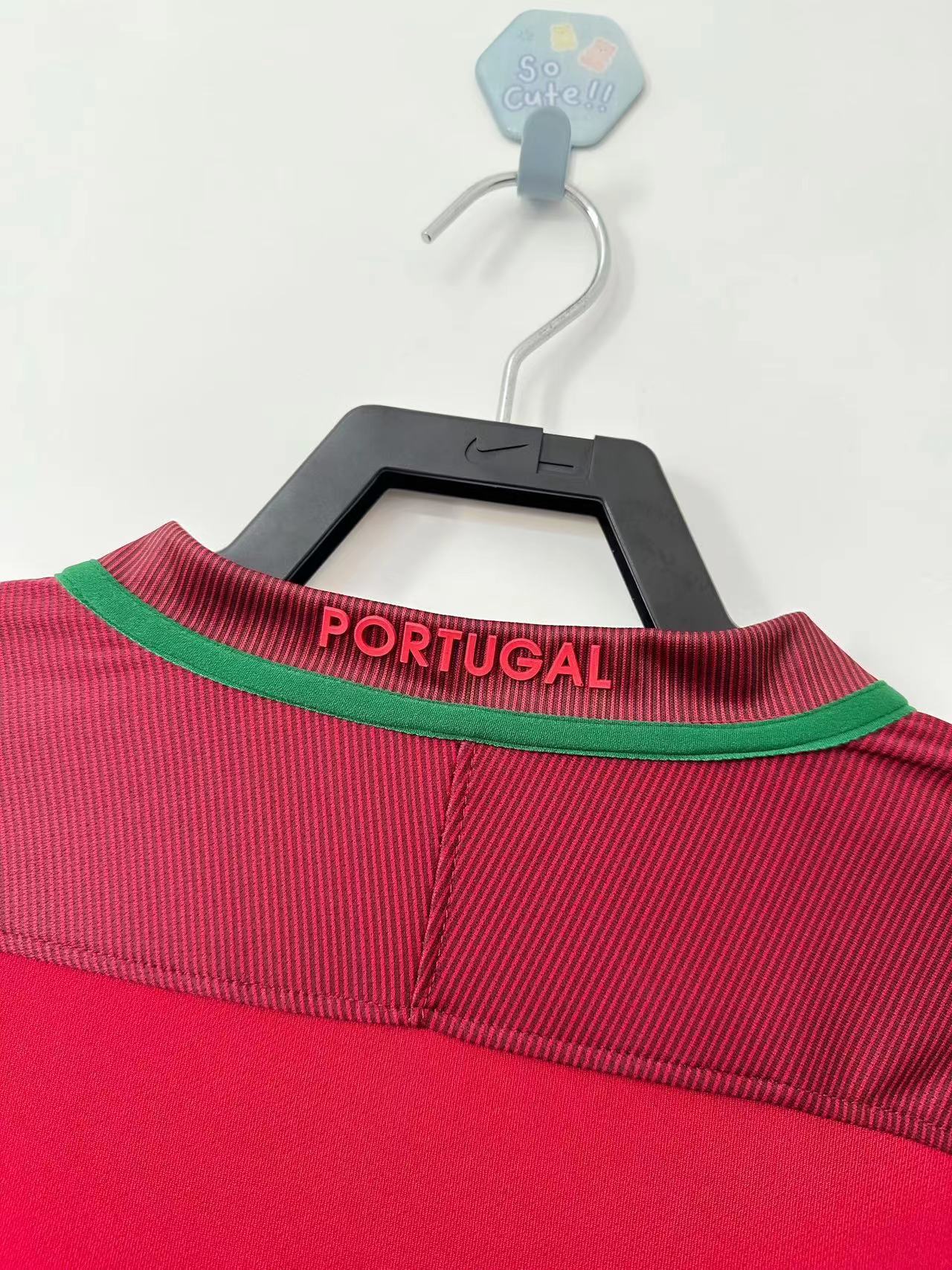 Portugal Retro Home Long Sleeve Jersey 2016