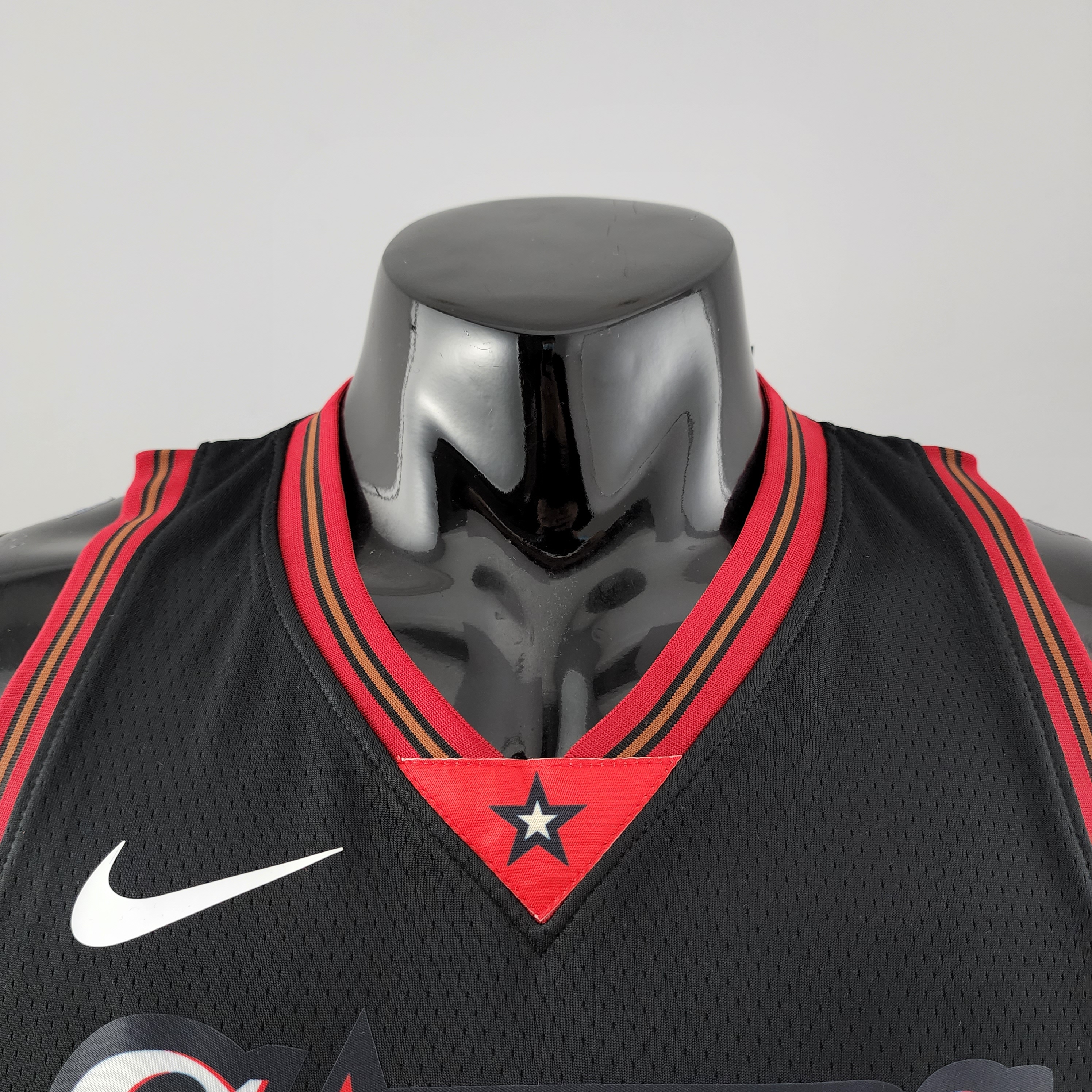 Allen Iverson Philadelphia 76ers Swingman Big Meteor Black Retro Jersey