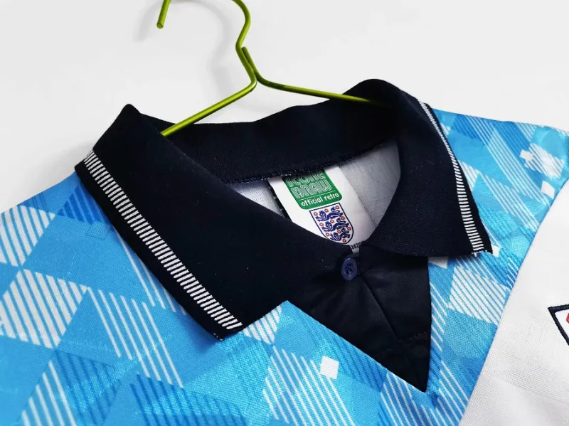 1990 England Retro Soccer Jersey Mash-Up