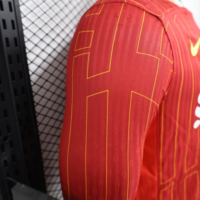 24-25 Player Version Long Sleeve Liverpool Home Football Shirt