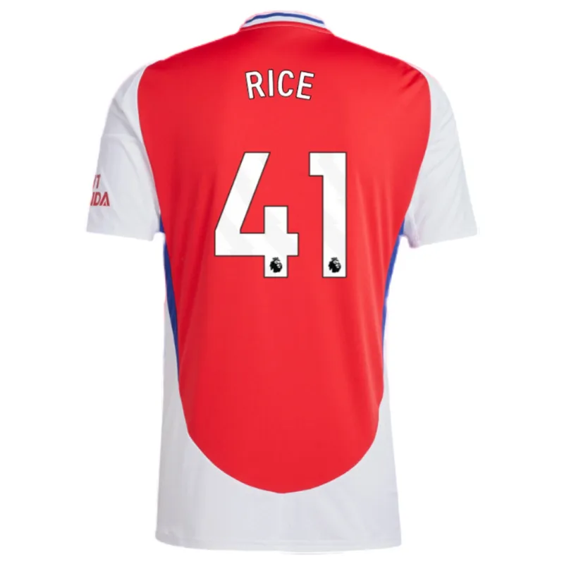 Arsenal Home HAVERTZ #29 SAKA #7 ØDEGAARD #8 RICE #41 Soccer Jersey 2024-25