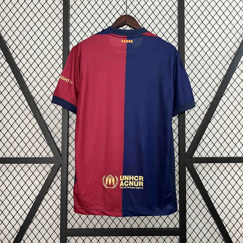 24-25 Barcelona Home Full Kit(Jersey+Shorts+Socks)  - Spotify Logo Without Text