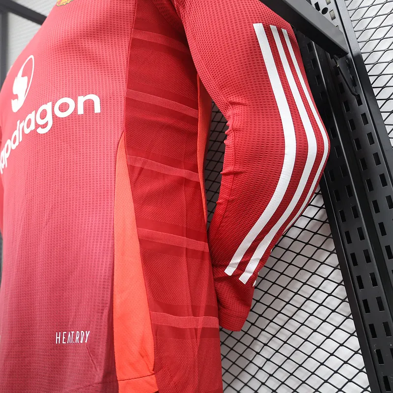 24-25 Manchester United Home Long Sleeve Player Version