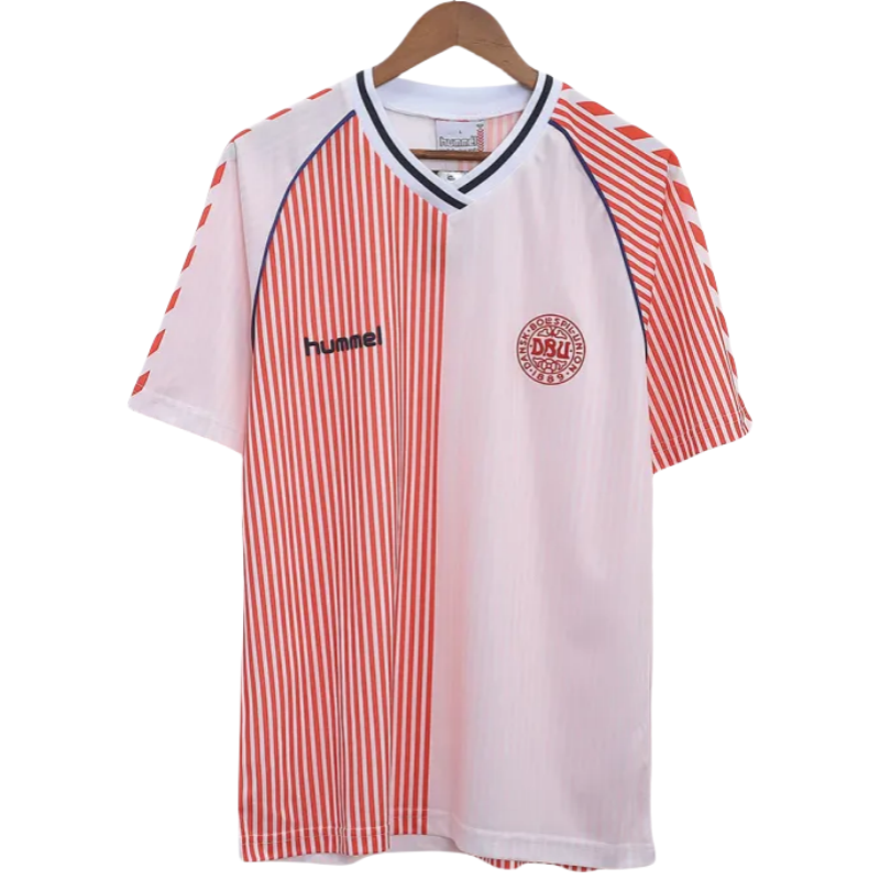 Denmark 1986 Retro Jersey Away