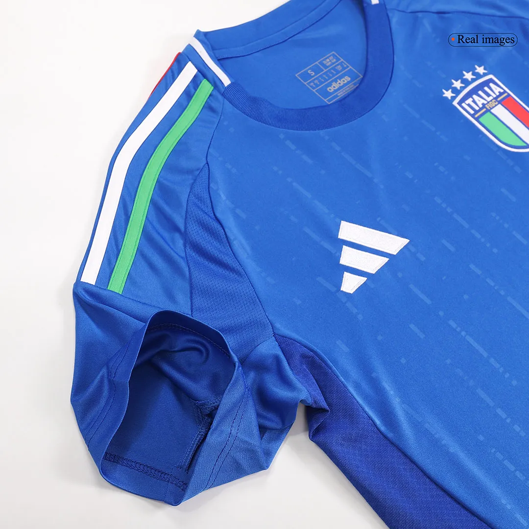 Italy Home Jersey CHIESA #14 BARELLA #18 DIMARCO #3 EURO 2024