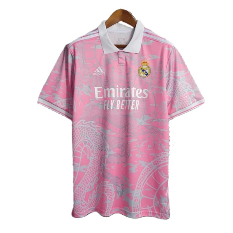 23-24 Real Madrid Chinese Dragon Pink Football Shirt
