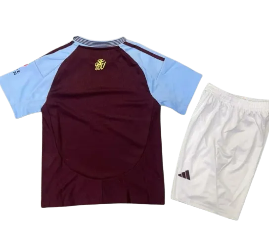 Kids Aston Villa Home Kits(Jersey+Shorts) 24/25