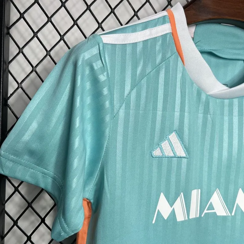 24-25 Inter Miami CF Third Away Soccer Kids Kit Jersey+Shorts
