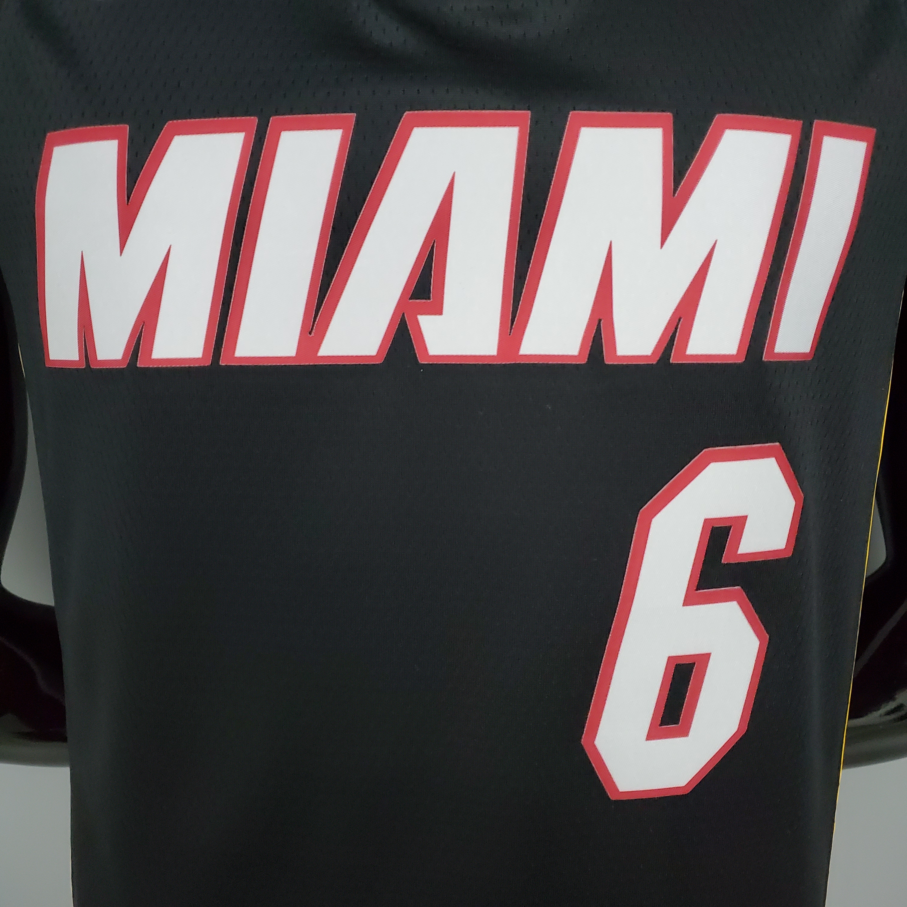 LeBron James Miami Heat Swingman Jersey Black