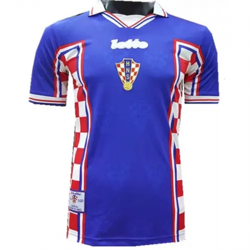 Croatia Retro Jersey Away World Cup 1998