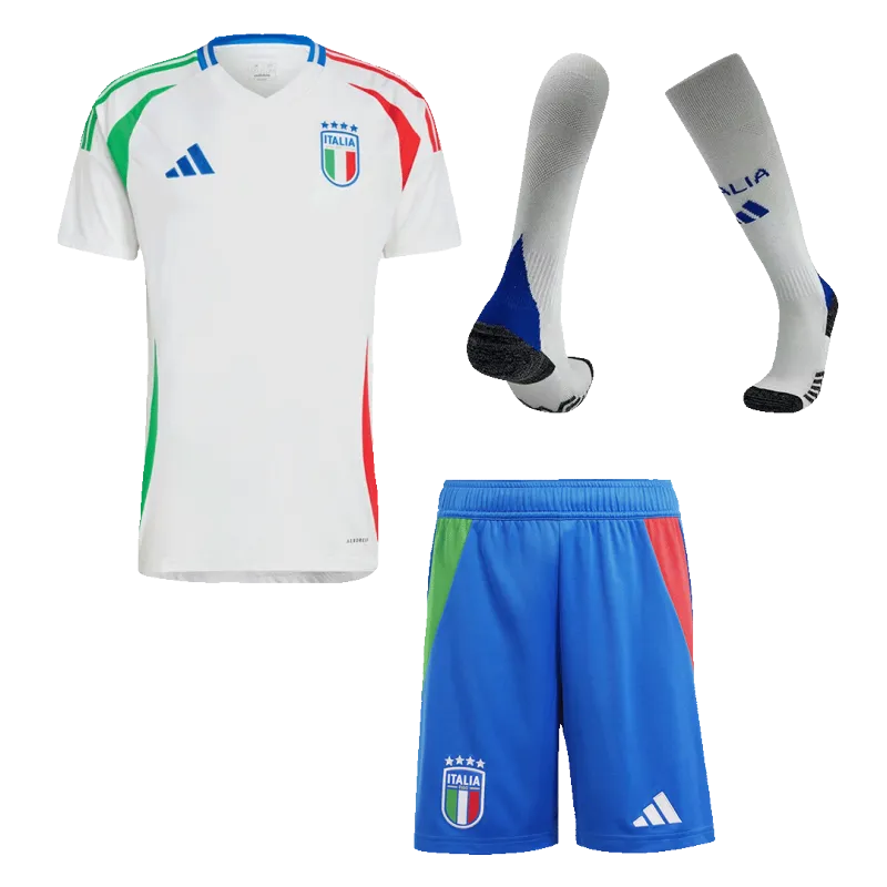 Italy Away Whole Kit(Jersey+Shorts+Socks) Euro 2024