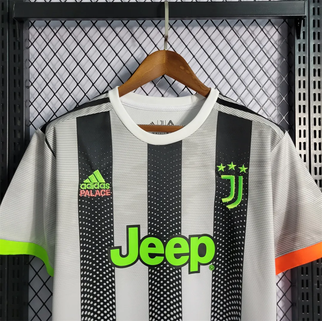19-20  Retro Juventus X Palace Home Soccer Jerseys Shirt