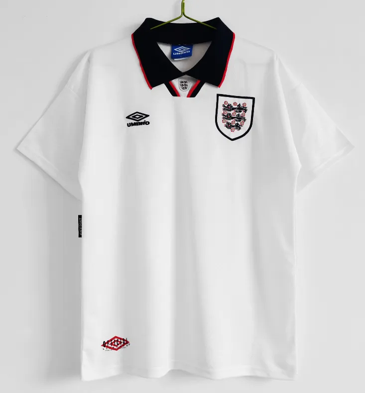 1994/95  England Retro Soccer Jersey Home Replica