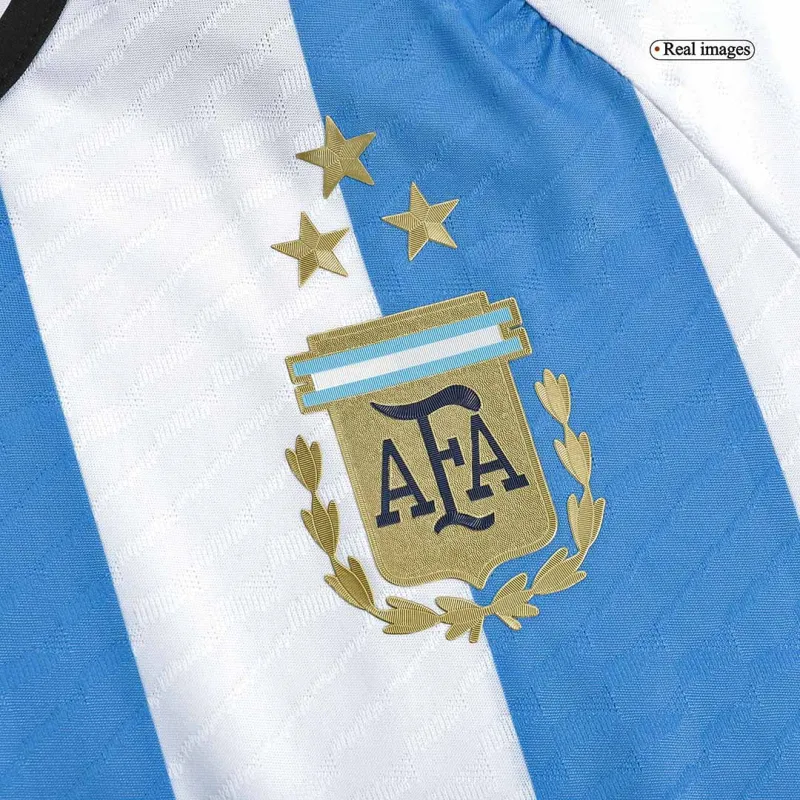 2022 Argentina World Cup Champion Edition 3 stars Home Jersey Player Version