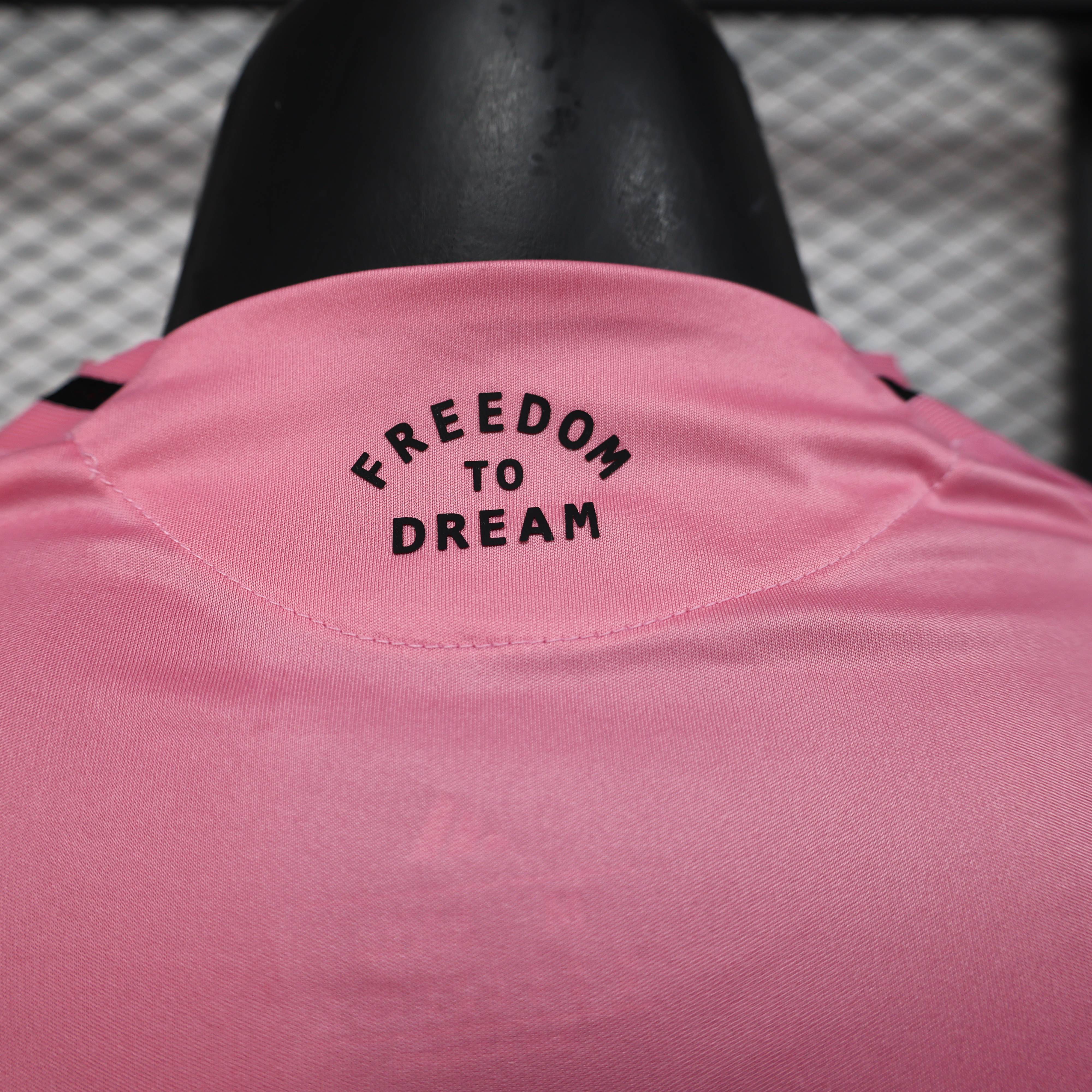 Inter Miami CF Home Pink Soccer Jersey Player Version Shirt Long sleeve 2025-26