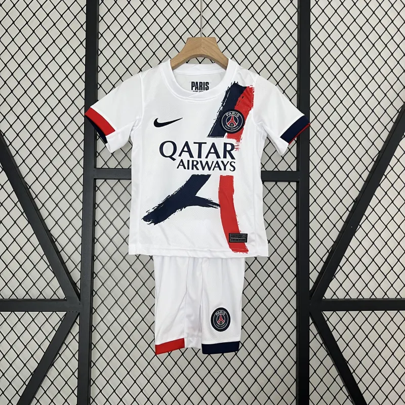 24-25-26 PSG Saint-Germain Away Soccer Kids Kit Jersey+Shorts