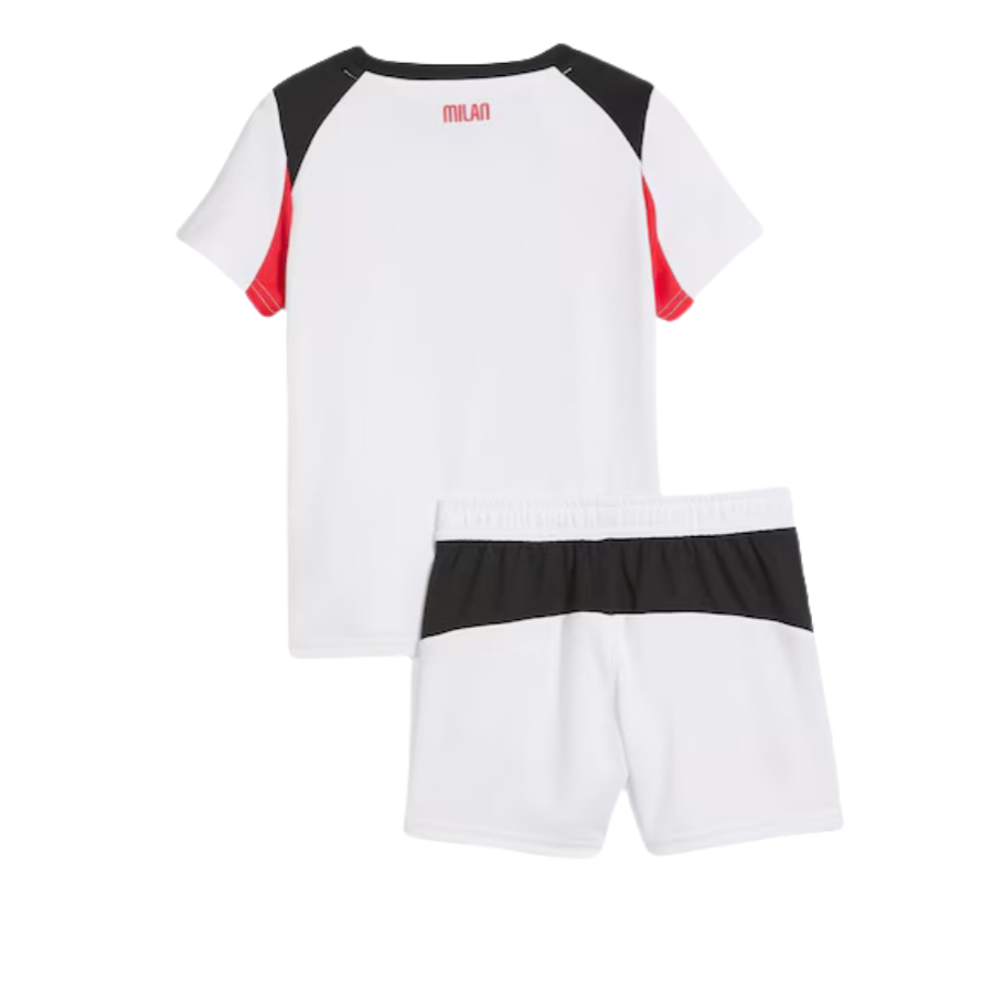 Kids AC Milan Away Soccer Jersey 25-26 (Jersey+Shorts+)