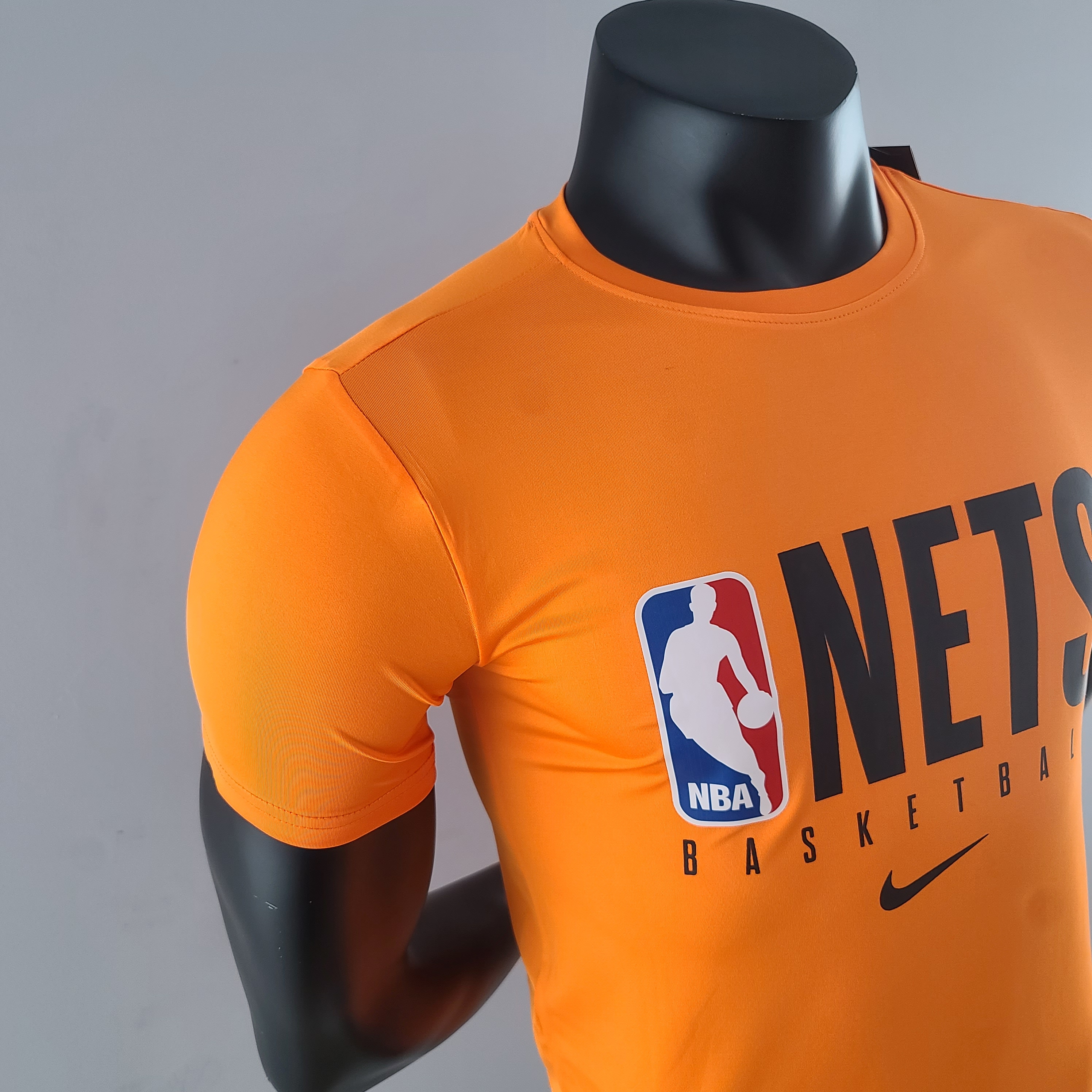 Brooklyn Nets Casual T-shirt Orange
