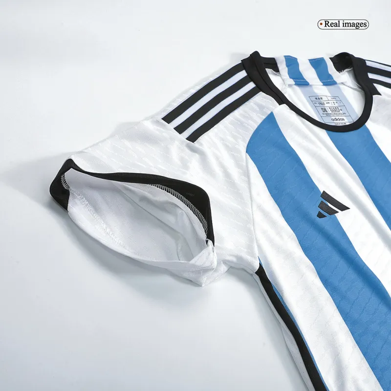 2022 Argentina World Cup Champion Edition 3 stars Home Jersey Player Version