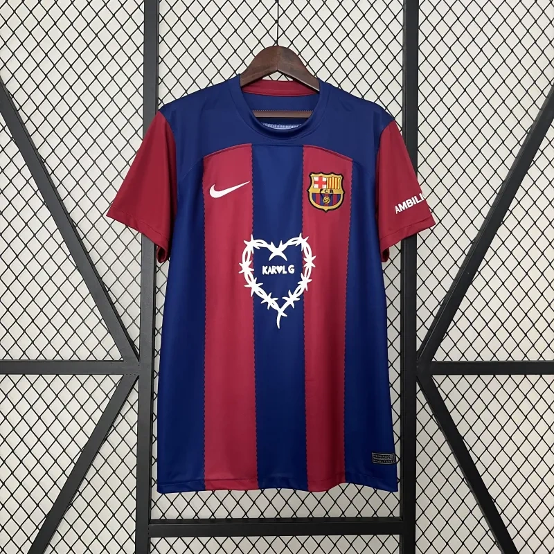 24-25 Barcelona Home KarolG Clásico Special Edition Kit Jerseys