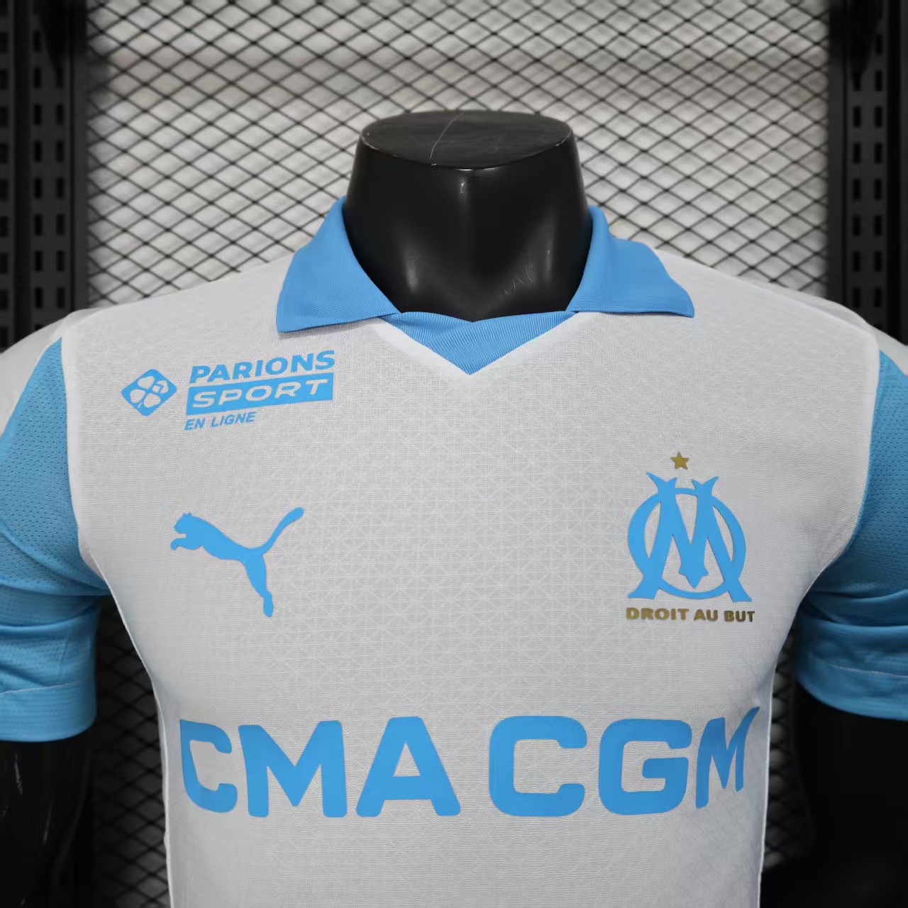 Marseilles Home Soccer Jersey Player Version 25-26