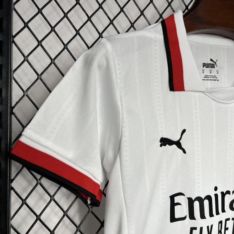 Kids AC Milan Away Jersey Kit 2024-25