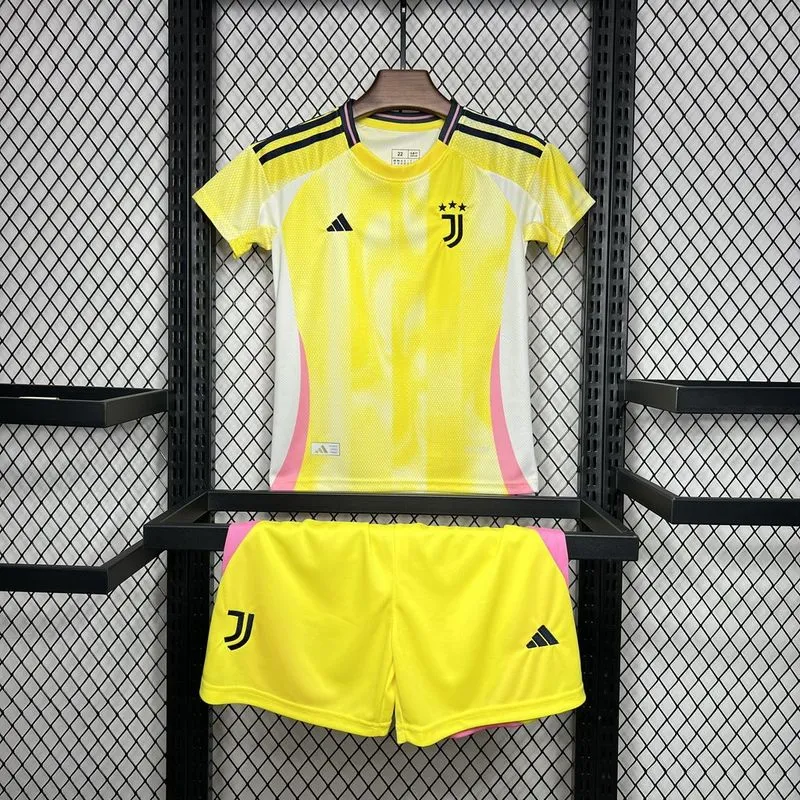 Kids Juventus Away Jersey Kit 2024-25