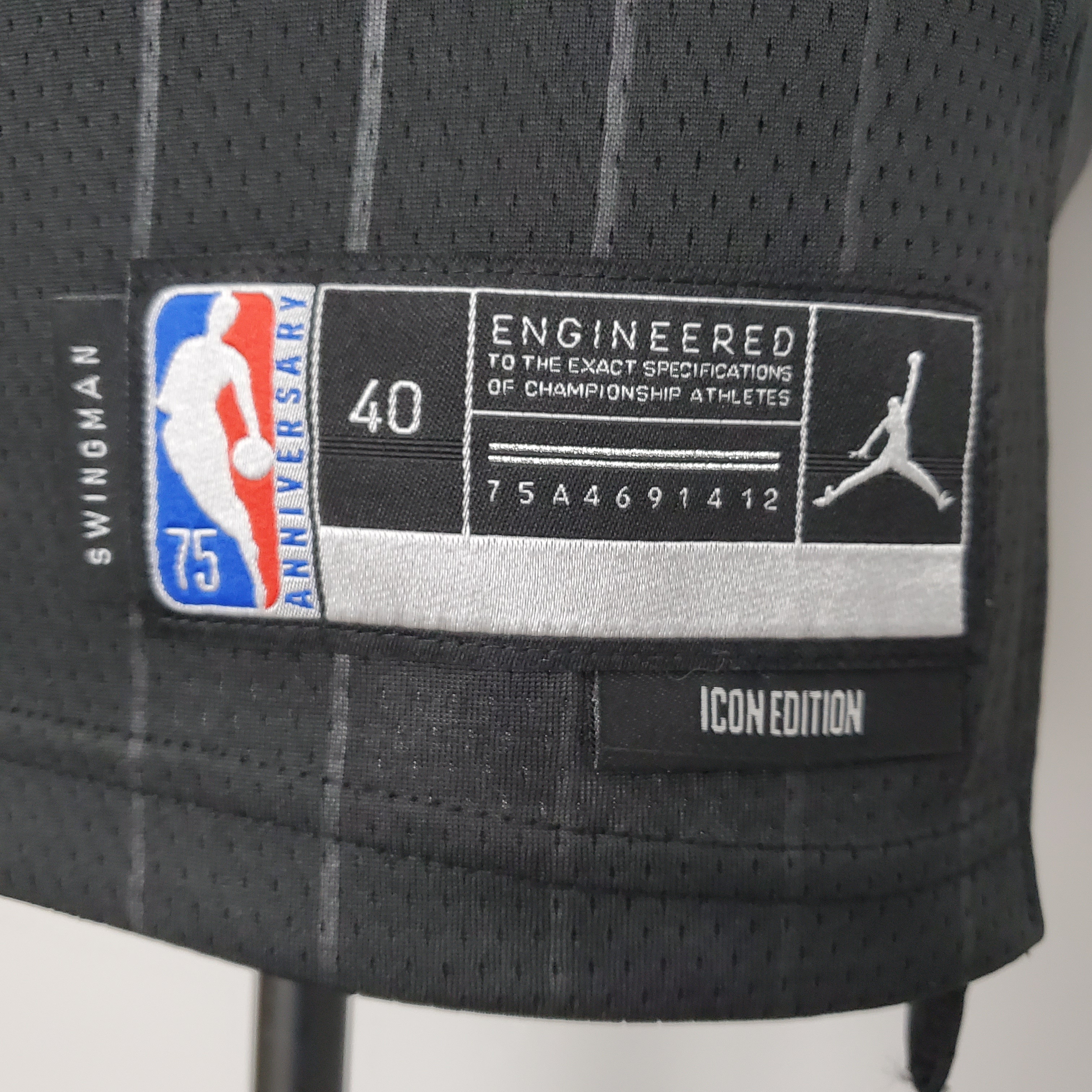 Zach LaVine Chicago Bulls 75th Anniversary Swingman Jersey Flyers Black