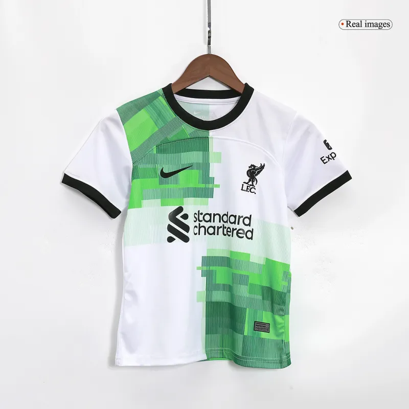 23-24 Kids Liverpool Away Jersey Kit